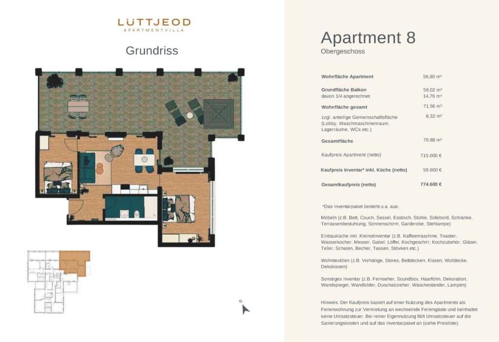 Apartment_08_Lüttjeod Preis+Grundriss