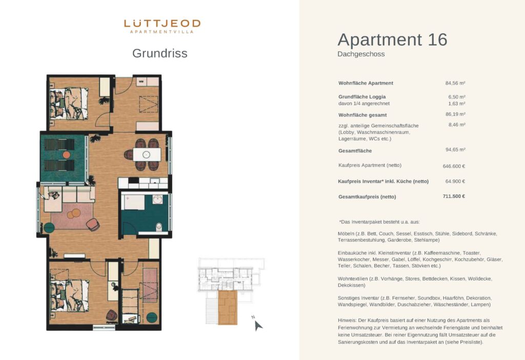 Apartment_16_Lüttjeod Preis+Grundriss