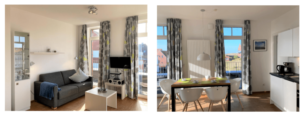 Ferienvillen Anna Duene 2 - Wohnzimmer und Essbereich