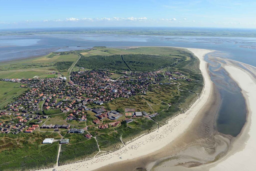 Langeoog aus der luft