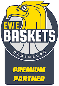 EWE Baskets Oldenburg Logo Premium Partner