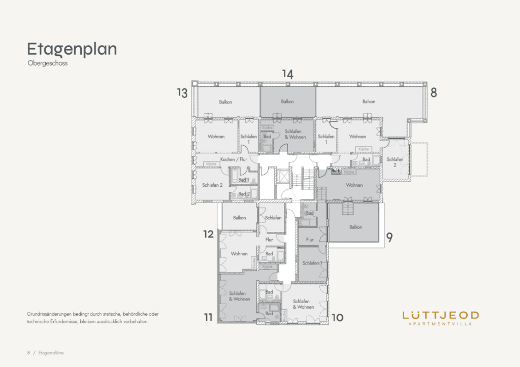 Lüttjeod Langeoog Apartment Etagenplan 2