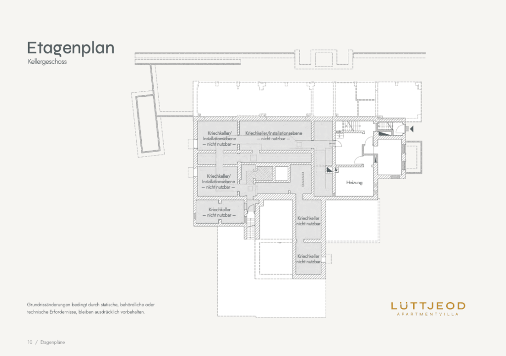 Lüttjeod Langeoog Apartment Etagenplan